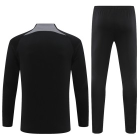 Dječji Paris Saint-Germain Sweatshirt Za Trening Četvrt Zip 2023-24 Crna